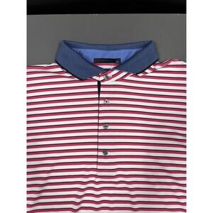 Greyson Hiawatha Striped Golf Polo Shirt Mens‎ 2XL Stretch Performance Fabric